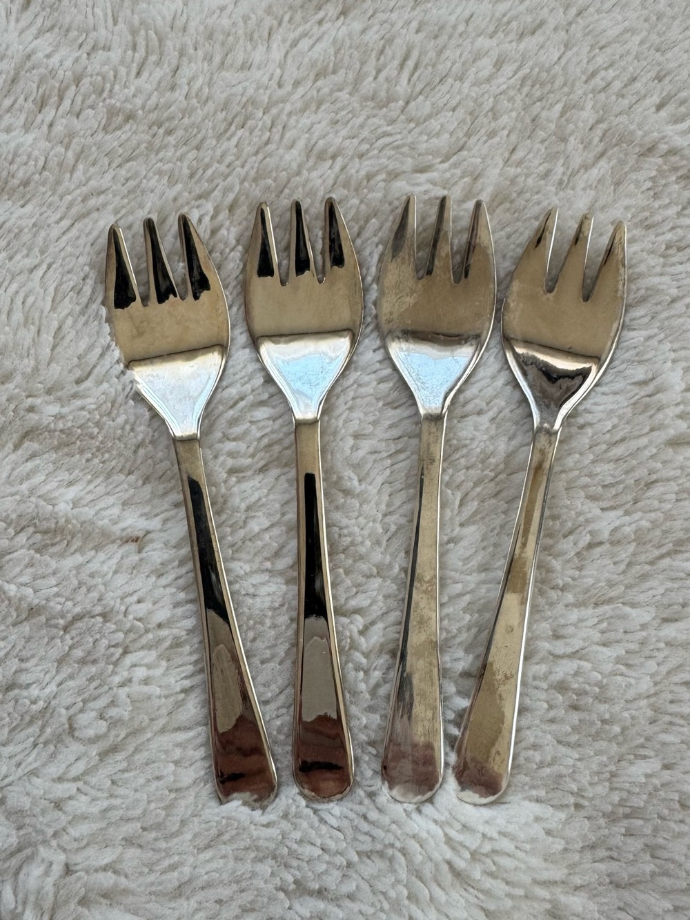 Silver Plated Appetizer Forks by Sheffield England - Set of 4